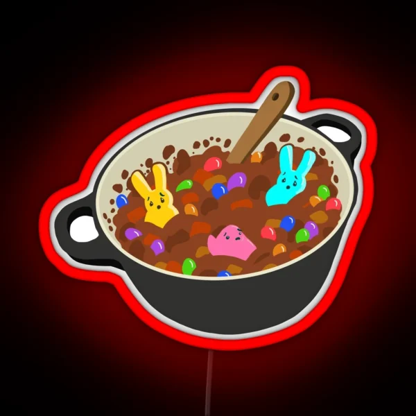 Put The Peeps In The Chili Pot RGB Neon Sign