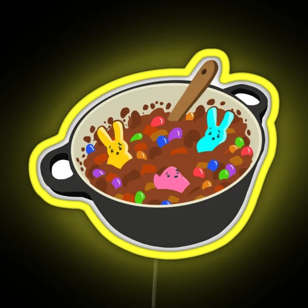 Put The Peeps In The Chili Pot RGB Neon Sign