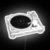neon sign put your record on rgb colors white