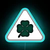 alfa romeo quadrifoglio neon sign rgb blue