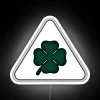 alfa romeo quadrifoglio neon sign rgb white background
