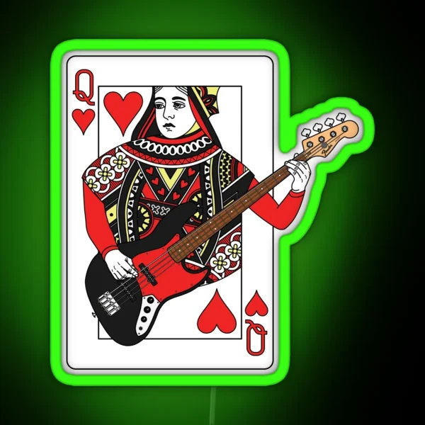 Queen Bass J RGB Neon Sign