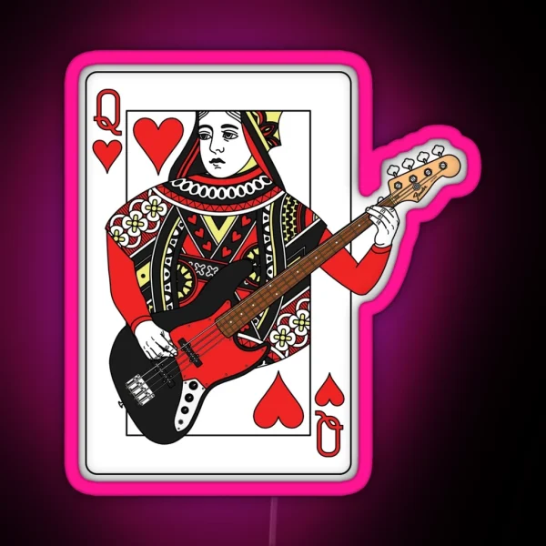 Queen Bass J RGB Neon Sign