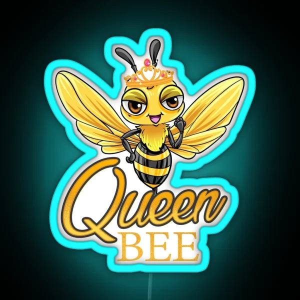 Queen Bee RGB Neon Sign