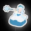 queen-frostine rgb neon sign with white accents