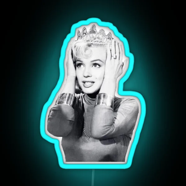 Queen Marilyn Monroe RGB Neon Sign