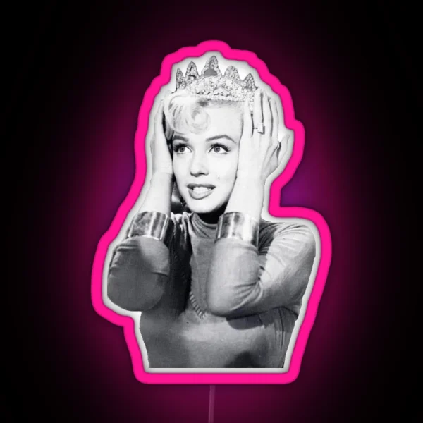 Queen Marilyn Monroe RGB Neon Sign