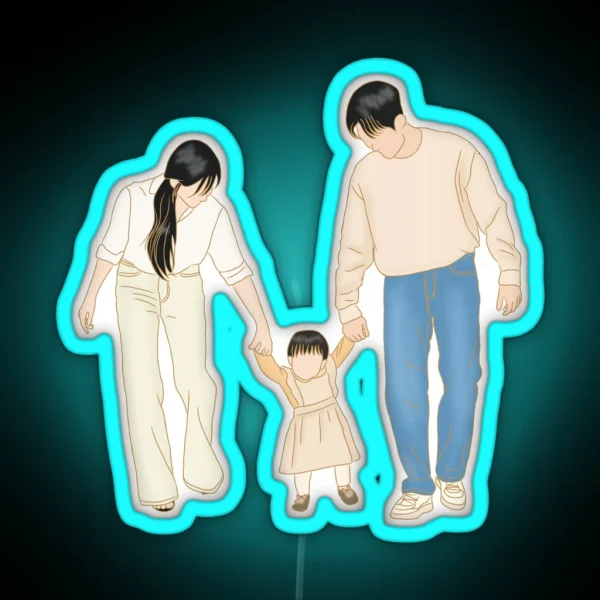 Queen Of Tears Kdrama Kim Soo Hyun And Kim Ji RGB Neon Sign