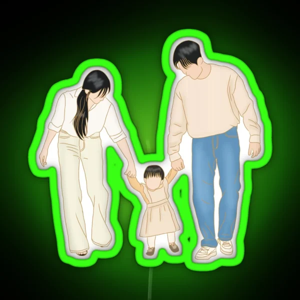 Queen Of Tears Kdrama Kim Soo Hyun And Kim Ji RGB Neon Sign
