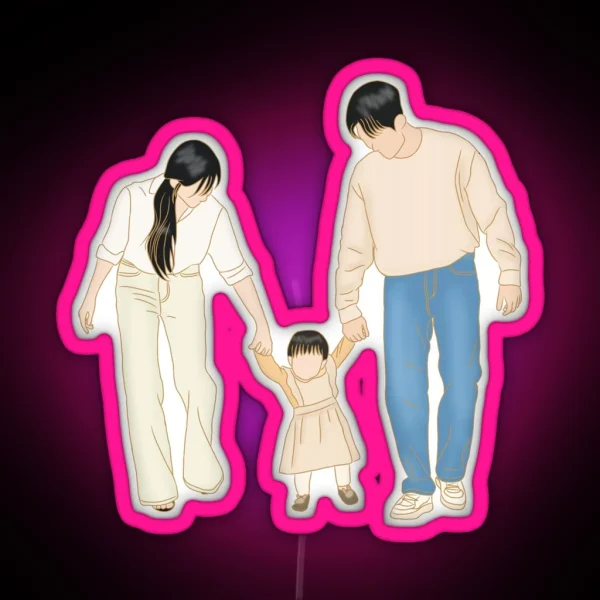 Queen Of Tears Kdrama Kim Soo Hyun And Kim Ji RGB Neon Sign