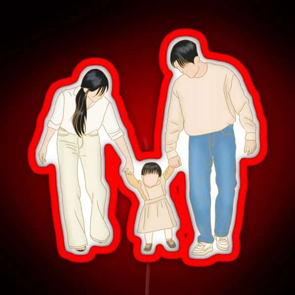 Queen Of Tears Kdrama Kim Soo Hyun And Kim Ji RGB Neon Sign