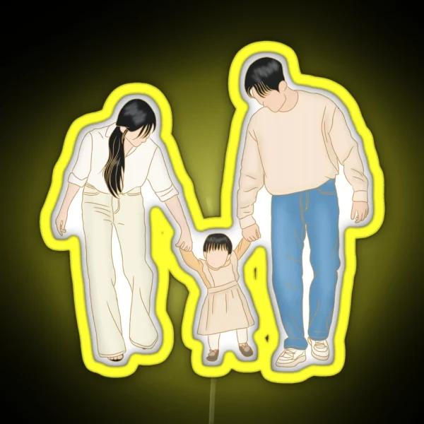 Queen Of Tears Kdrama Kim Soo Hyun And Kim Ji RGB Neon Sign