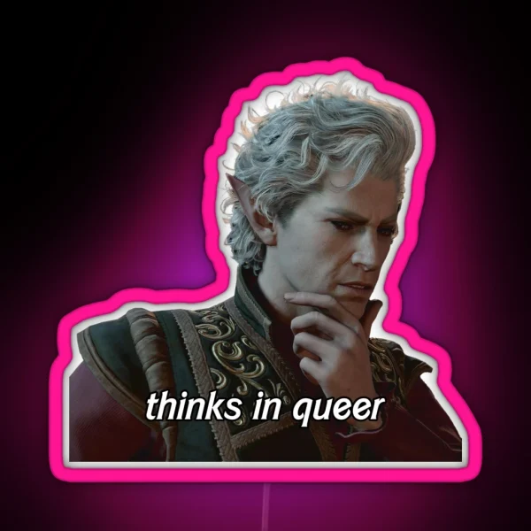 Queer Astarion RGB Neon Sign