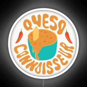 Queso Connoisseur RGB Neon Sign