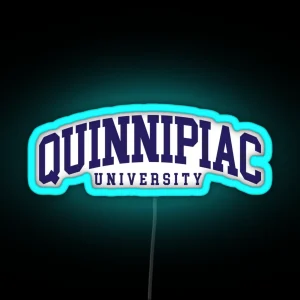 Quinnipac College Font Curved RGB Neon Sign