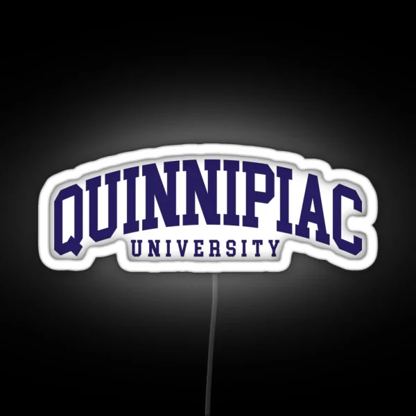 Quinnipac College Font Curved RGB Neon Sign