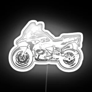 R1250GS HP Silhouette Motorcycle Touring Enduro Dual Sport RGB Neon Sign