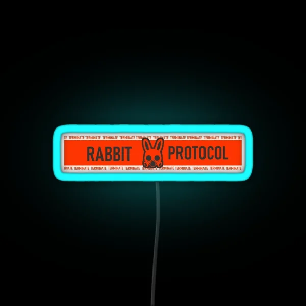 Rabbit Protocol Lobotomy Corporation RGB Neon Sign