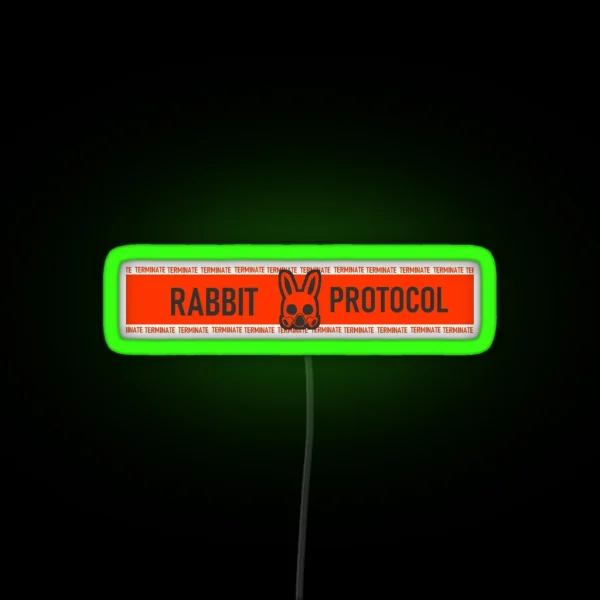 Rabbit Protocol Lobotomy Corporation RGB Neon Sign