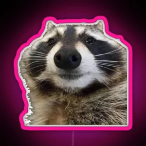 Raccoon Meme RGB Neon Sign