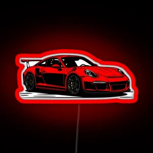 Racecar Motorsport 911 991 Car RGB Neon Sign