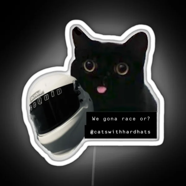 Racer Cat RGB Neon Sign