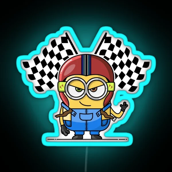 Racer Minion RGB Neon Sign
