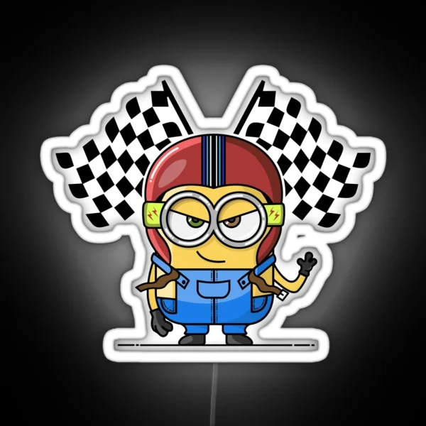 Racer Minion RGB Neon Sign