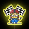 neon racer minion rgb sign yellow