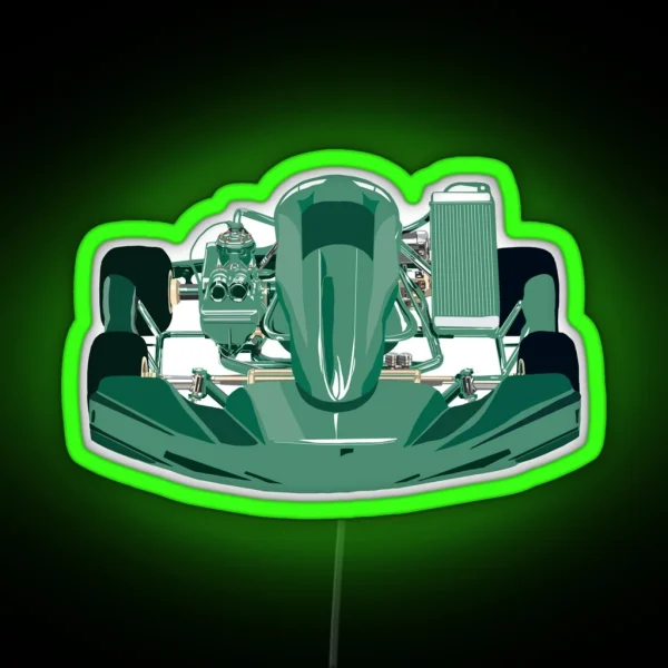 Racing Green Tony Kart Go Kart RGB Neon Sign