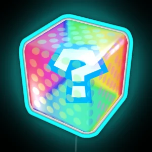 Racing Item Block RGB Neon Sign