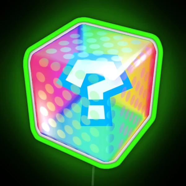 Racing Item Block RGB Neon Sign