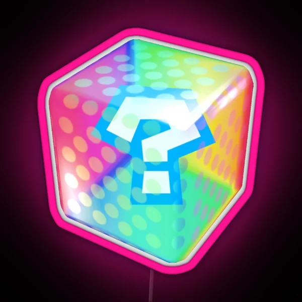 Racing Item Block RGB Neon Sign