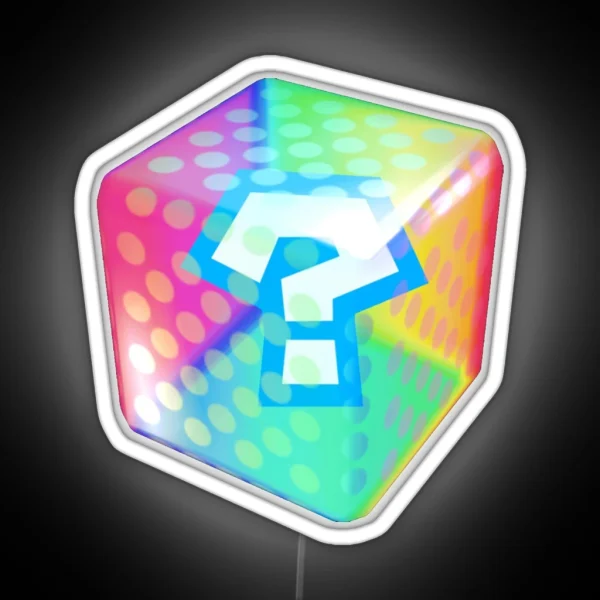 Racing Item Block RGB Neon Sign