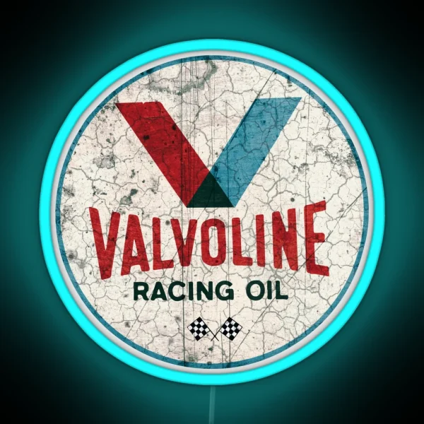 Racing Motor Oil Vintage Advertising Cool Motorcycle RGB Neon Sign