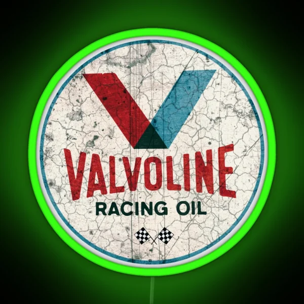 Racing Motor Oil Vintage Advertising Cool Motorcycle RGB Neon Sign