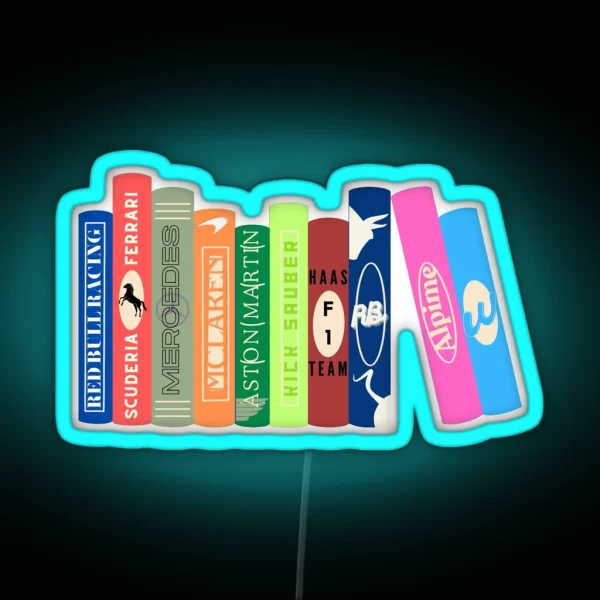 Racing Teams Books 2024 Grid RGB Neon Sign