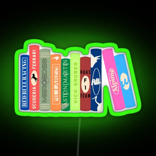 Racing Teams Books 2024 Grid RGB Neon Sign