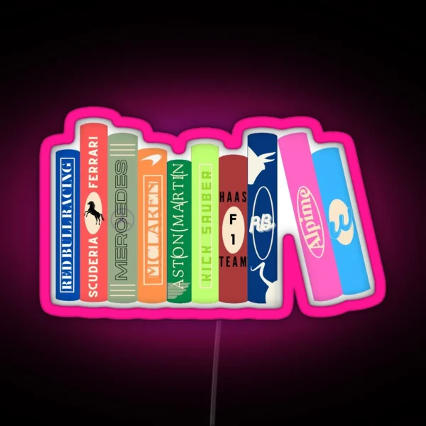 Racing Teams Books 2024 Grid RGB Neon Sign