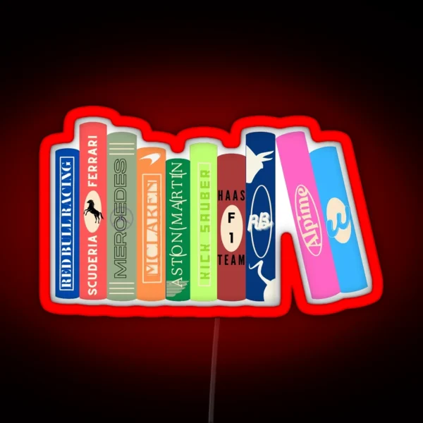 Racing Teams Books 2024 Grid RGB Neon Sign