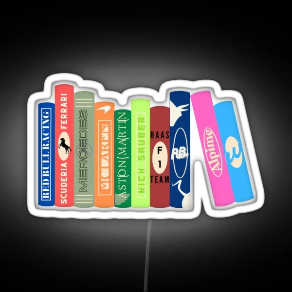 Racing Teams Books 2024 Grid RGB Neon Sign