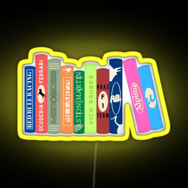 Racing Teams Books 2024 Grid RGB Neon Sign