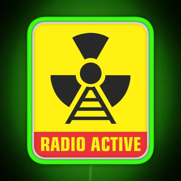 Radio Active Amateur Radio Operator RGB Neon Sign