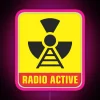 alt text: amateur radio operator rgb neon sign pink