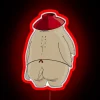 RGB Neon Sign Displaying Radish in Red