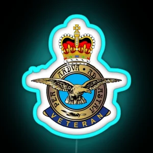 RAF Royal Air Force Veterans RGB Neon Sign