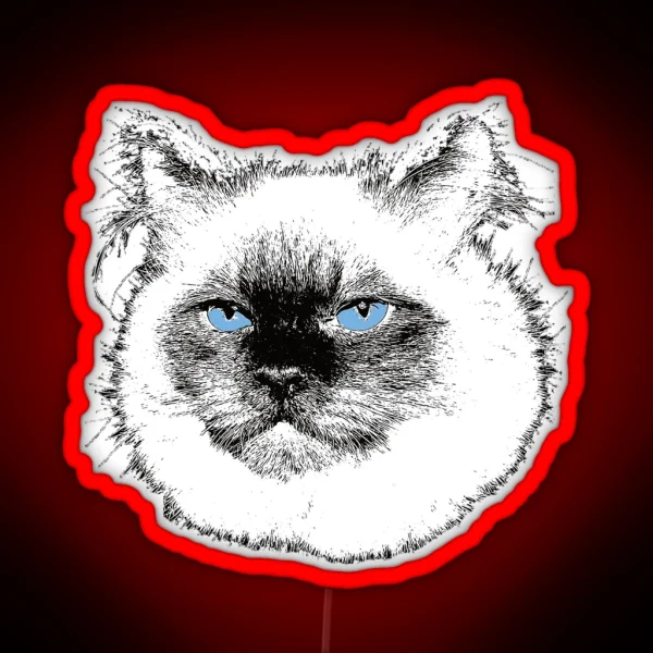 Ragdoll Cat Christmas Gift For Ragdoll Owners RGB Neon Sign