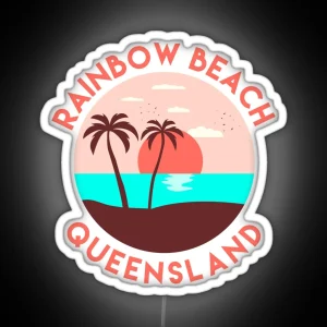 Rainbow Beach Queensland RGB Neon Sign