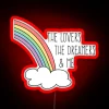 Rainbow Connection Neon Sign with RGB Vibrant Colors