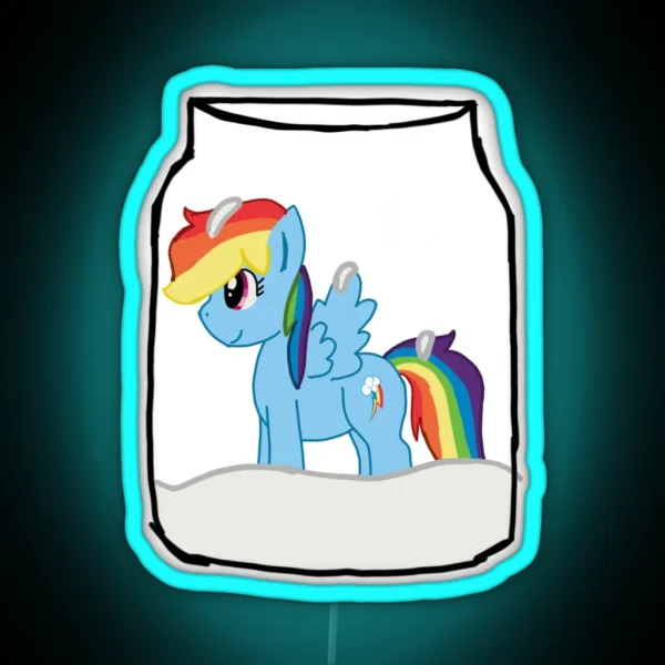 Rainbow Dash RGB Neon Sign
